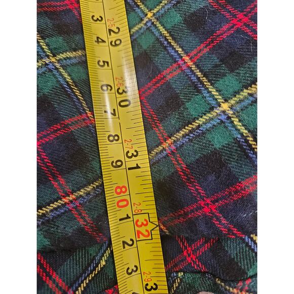 Cozy Cabin Flannels Kiel James Patrick Plaid Dress Size XS Green Blue Red - Picture 5 of 5